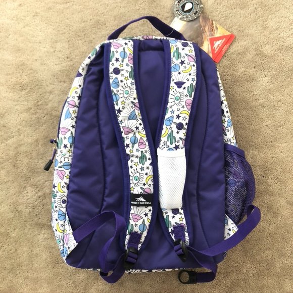 High Sierra White and Purple Backpack - Picture 2 of 5